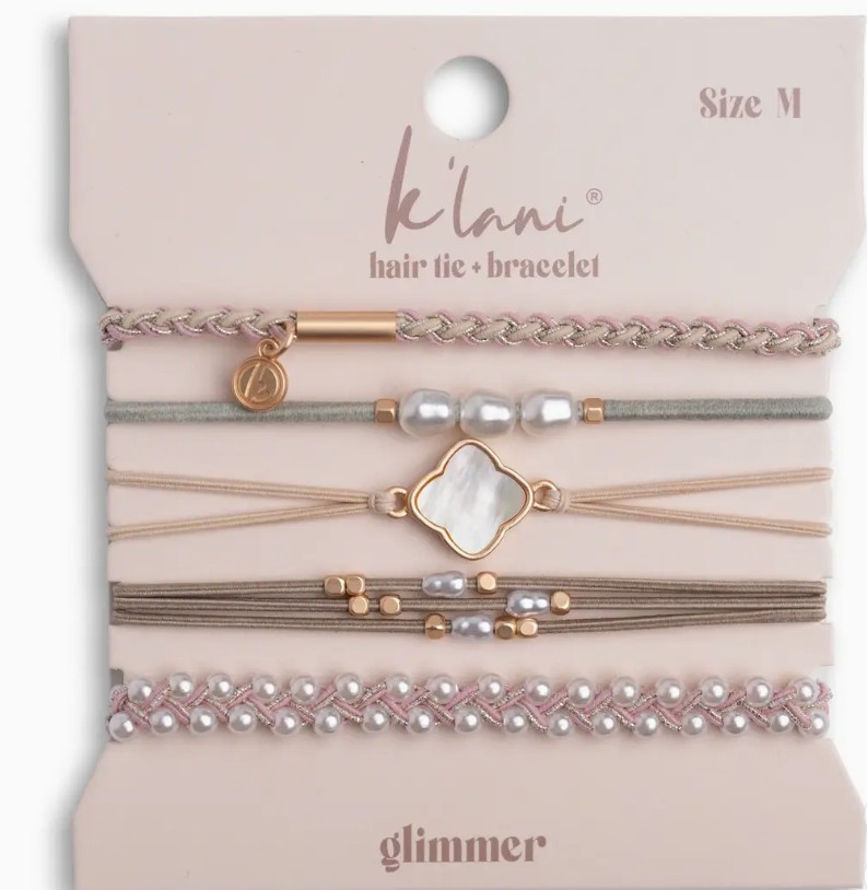 GLIMMER HAIR TIE BRACELETS