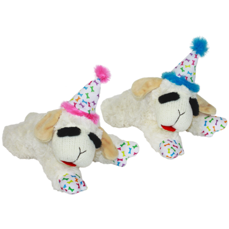 BIRTHDAY LAMB CHOP DOG TOY
