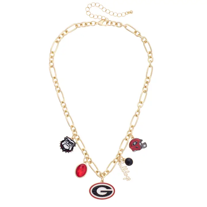 BULLDOGS GAMEDAY CHARM NECKLACE