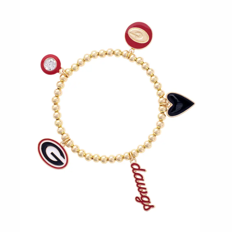 GA BULLDOGS STRETCH BRACELET