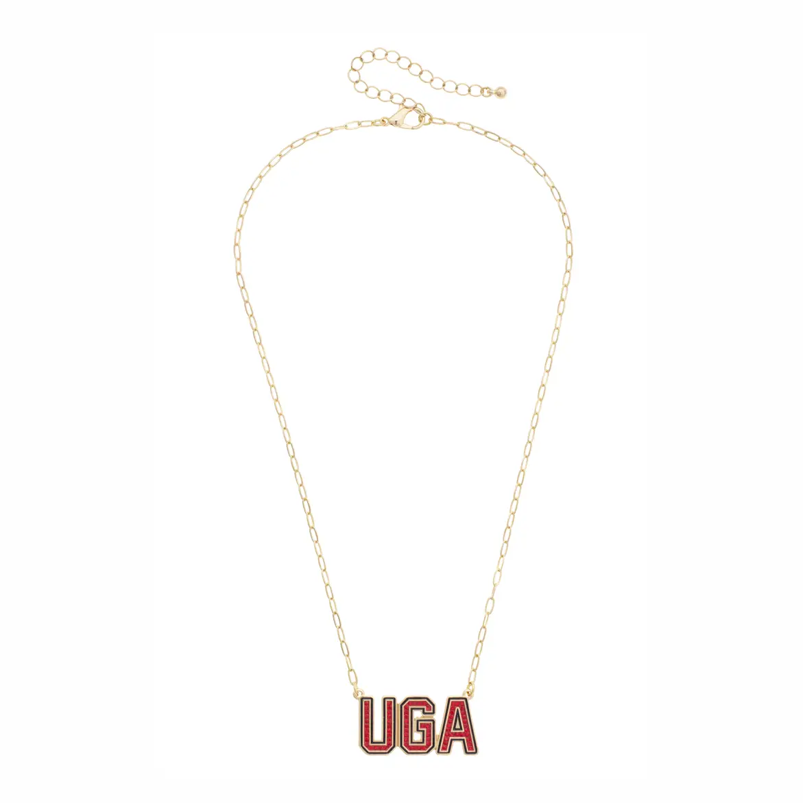 BULLDOGS PAVE OUTLINE NECKLACE