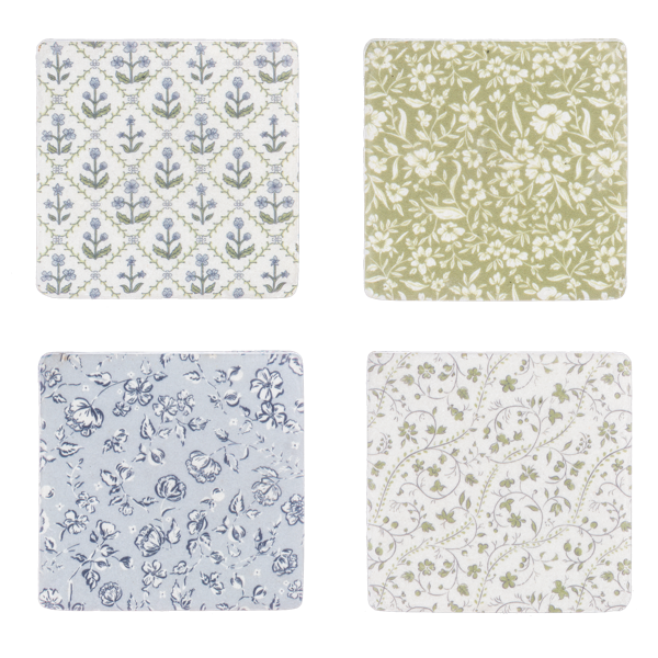 VINTAGE FLORAL COASTERS