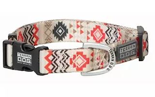 CRIMSON AZTEC SMALL DOG COLLAR