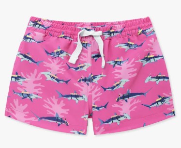 LIL GREAT PINK SHARK TRUNKS
