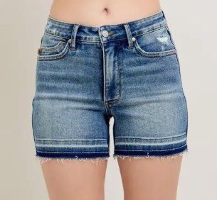 VINTAGE WASH HEM SHORTS
