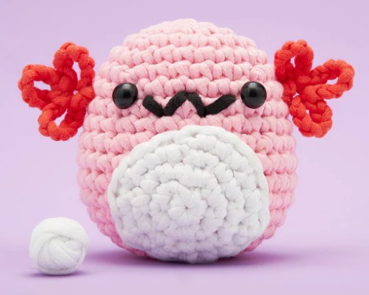 STRAWBERRY AXOLOTL CROCHET KIT