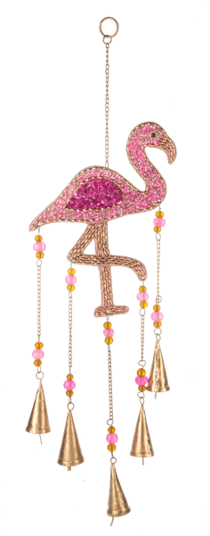 FLAMINGO WINDCHIME METAL