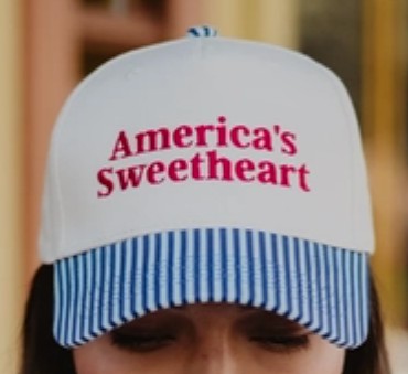 NAVY STRIPES AMERICAS SWEETHEART