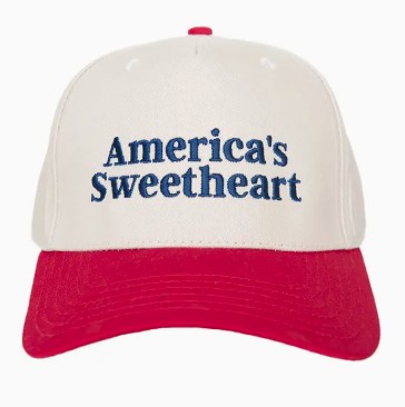 RED TAN AMERICAS SWEETHEART HAT