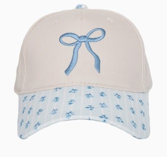 LT BLUE COQUETTE BOW HAT