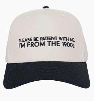 BLACK PLEASE BE PATIENT HAT
