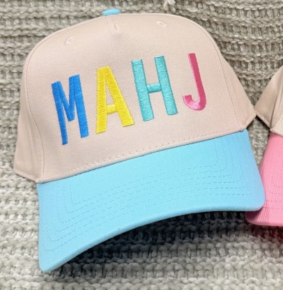 AQUA TAN MAHJ HAT
