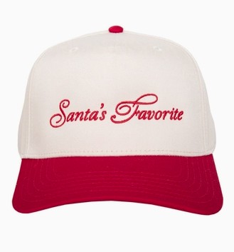 RED TAN SANTAS FAVORITE HAT