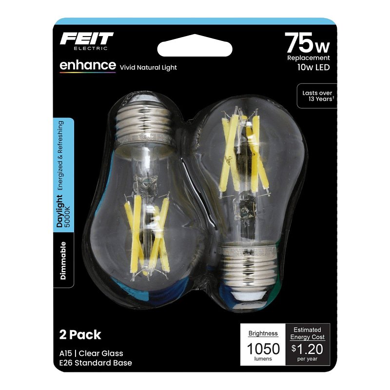 LIGHT BULB LED A15 CLR 5K 10W