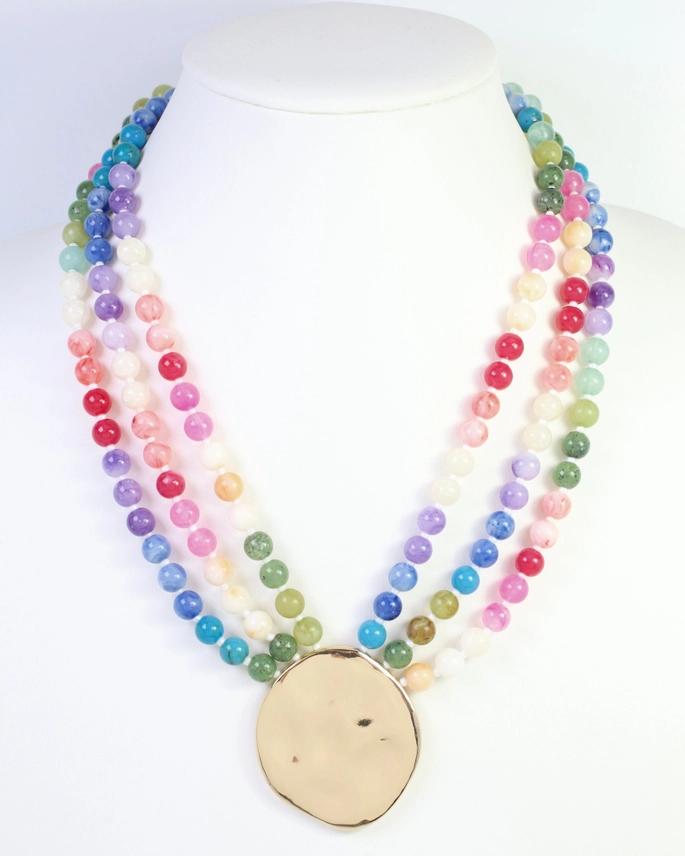 LAYERED BEAD NECKLACE