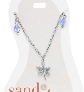 SILVER DRAGONFLY DANGLE ANKLET