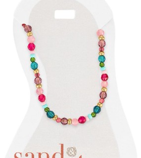 GOLD BEAD MULTI STONE ANKLET