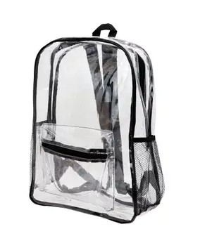 BLACK OUTLINED BACKPACK