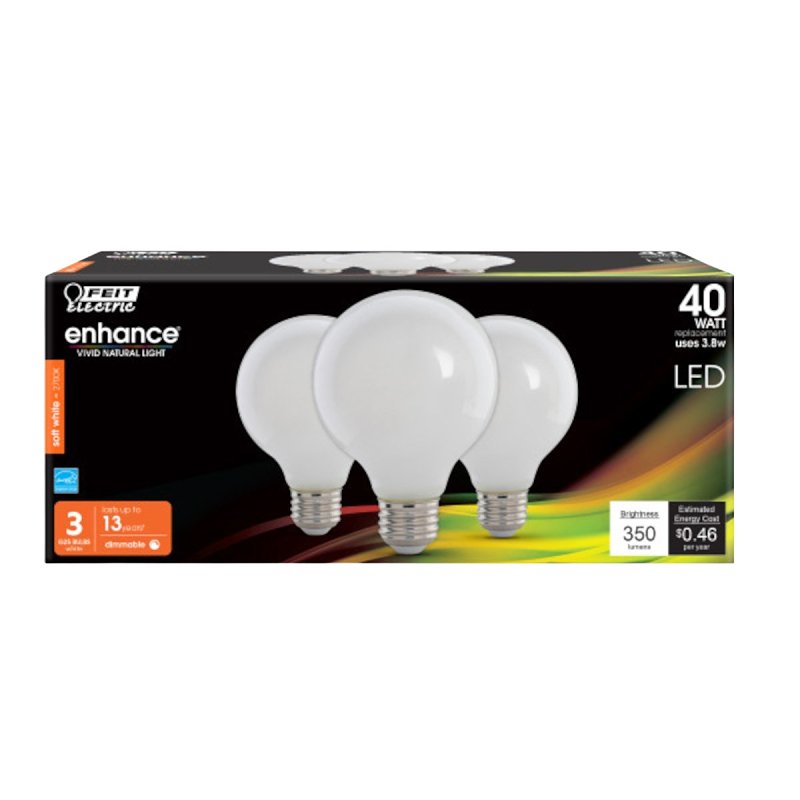 BULB LED FIL SFTWHT WHTGLS 40W