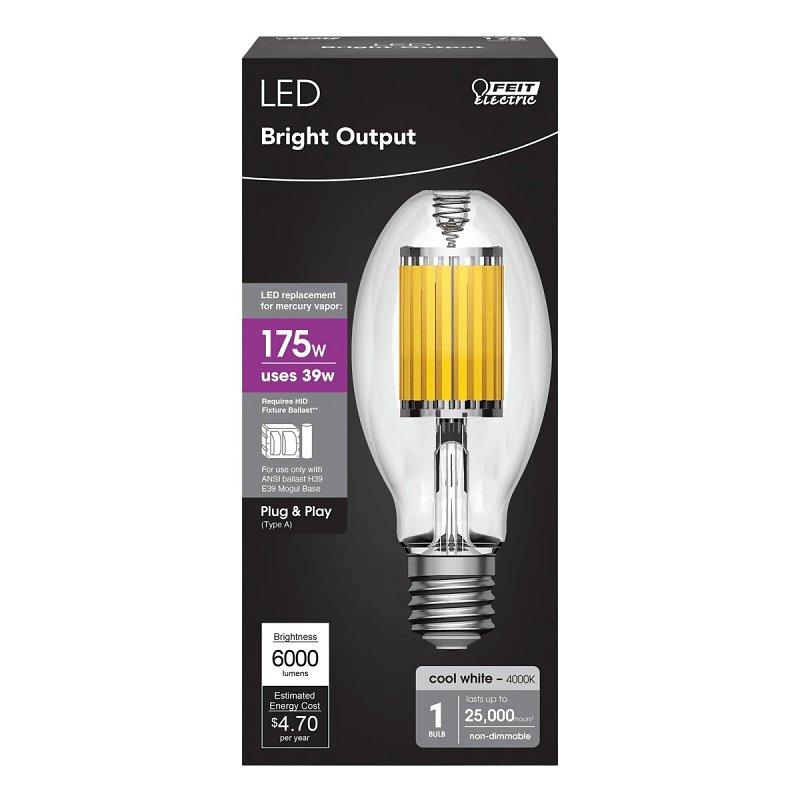 LT BULB LED ED28 E39 CLR 175W