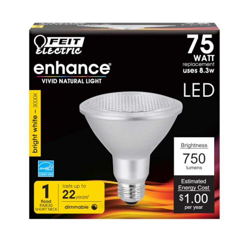 BULB LED 75W PAR30S E26 750L3K