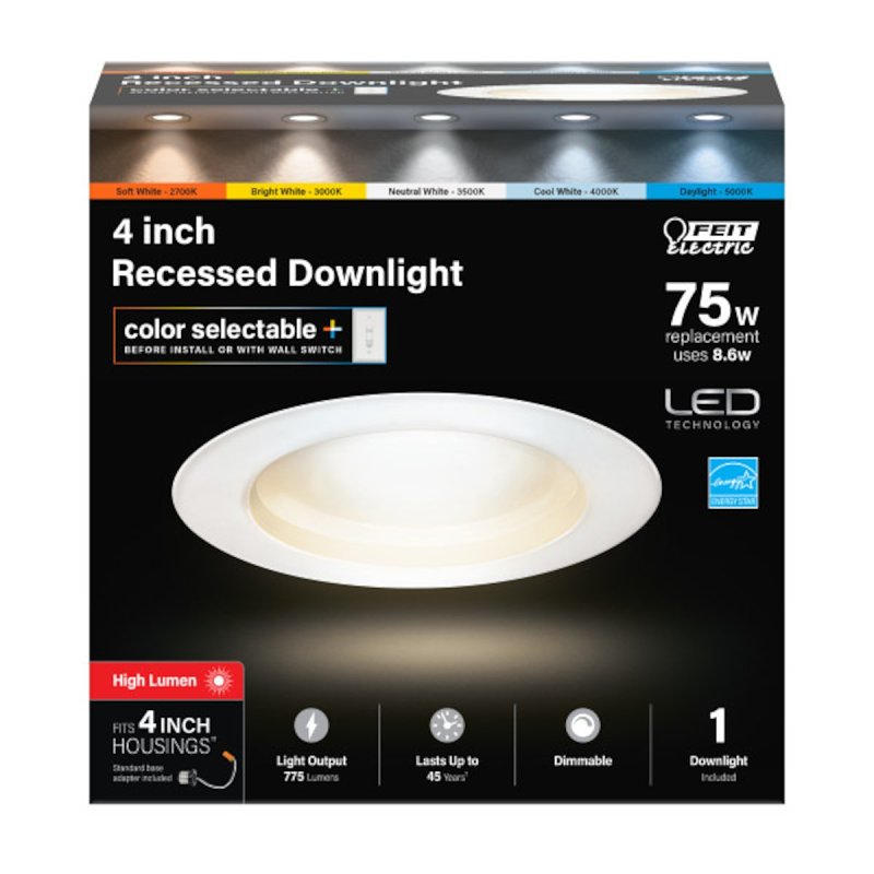 LAMP RECESSED LED 6WAY 75W 4IN