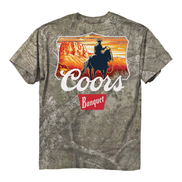 CAMO COORS COWBOY TEE