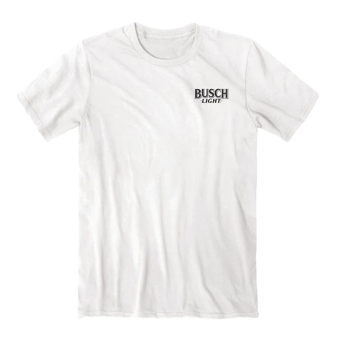 WHITE BUSCH CAMO DOG TEE