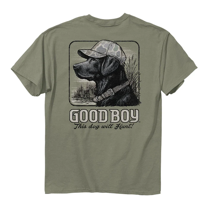 SAND GB DOG WILL HUNT TEE