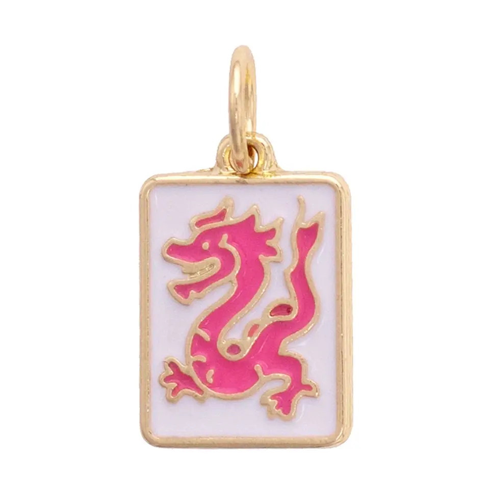 DRAGON MAHJONG TILE CHARM