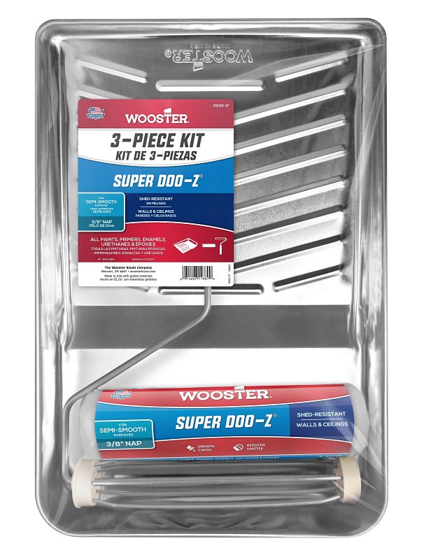 METAL ROLLER KIT 3PC 9IN