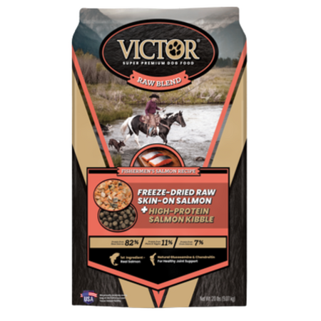 VICTOR RAW BLEND SALMON 4LB