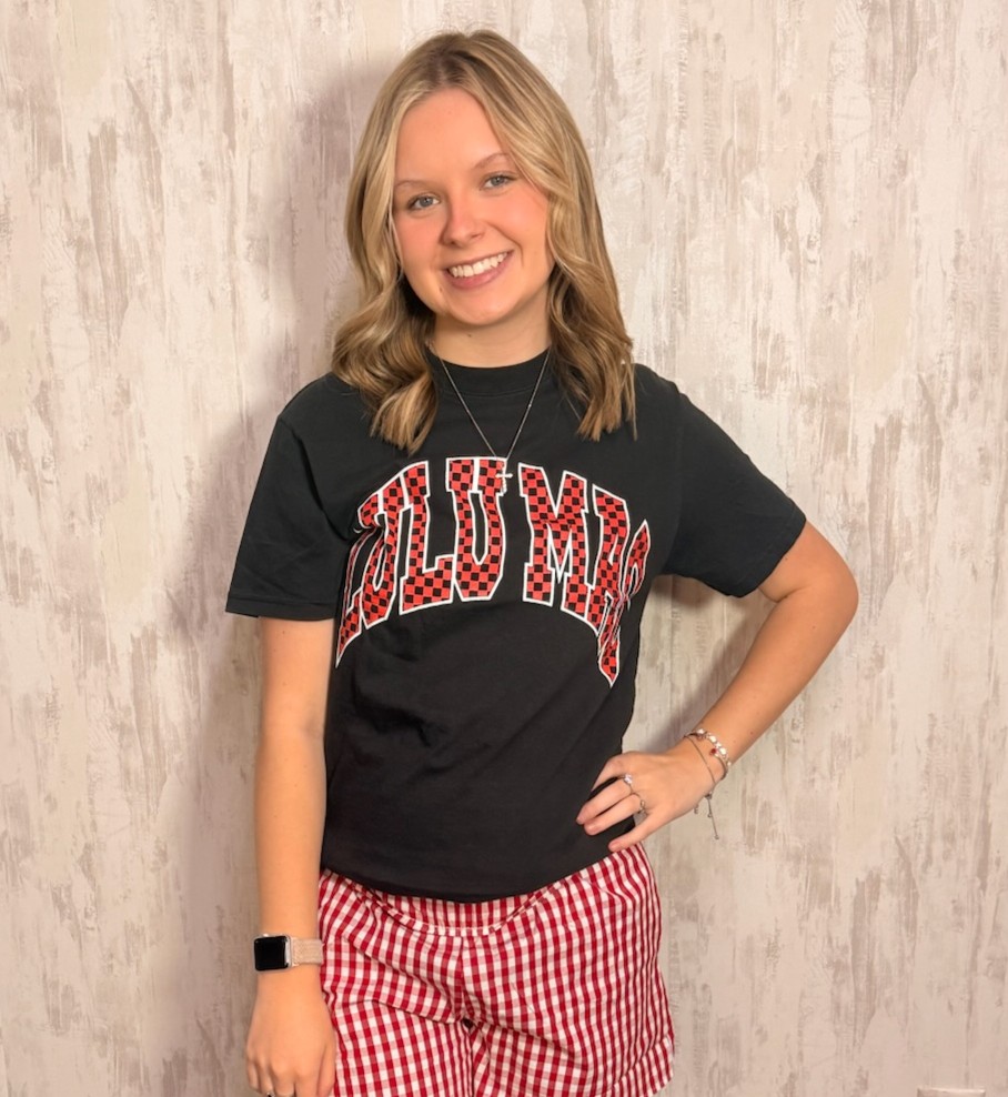 LULU CHECKERED TEE