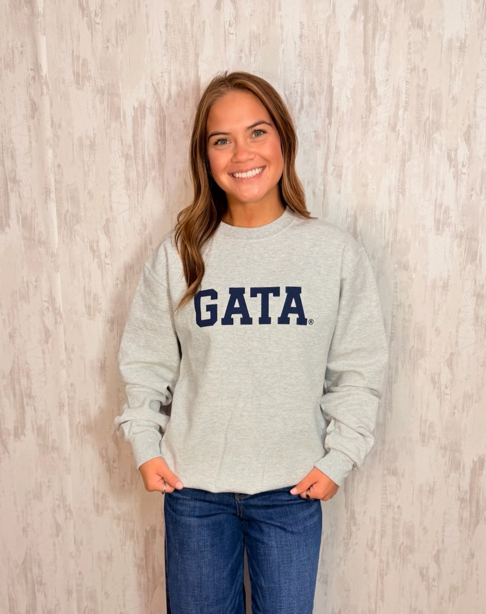 LT GRAY GATA SWEATER