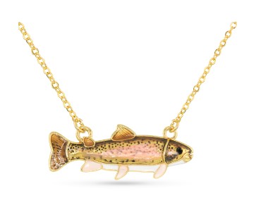 RAINBOW TROUT NECKLACE GOLD