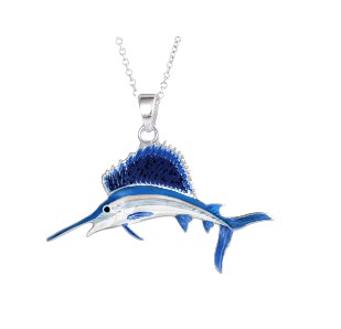 SILVER SAILFISH NECKLACE