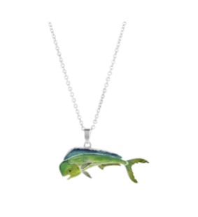 SILVER MAHI MAHI NECKLACE