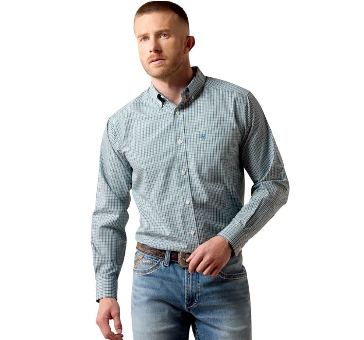 BLUE PLAID BARCLAY SHIRT