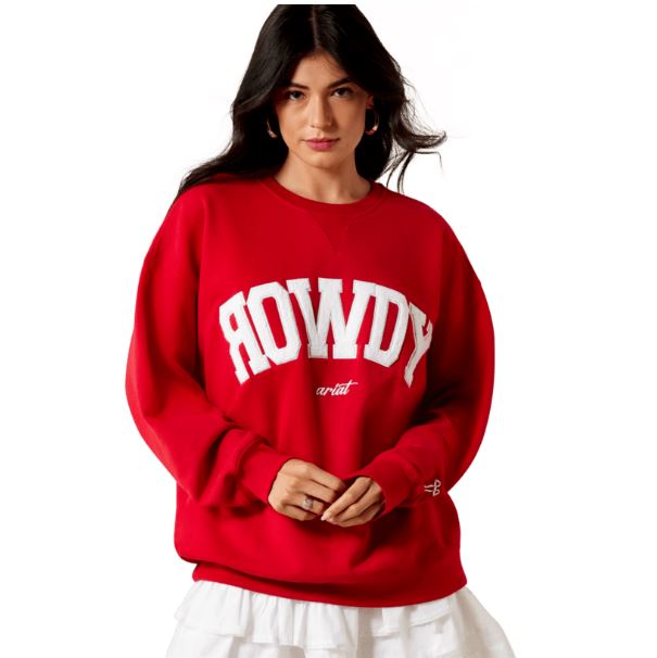 RED COLLEGIATE SWEATSHIRT