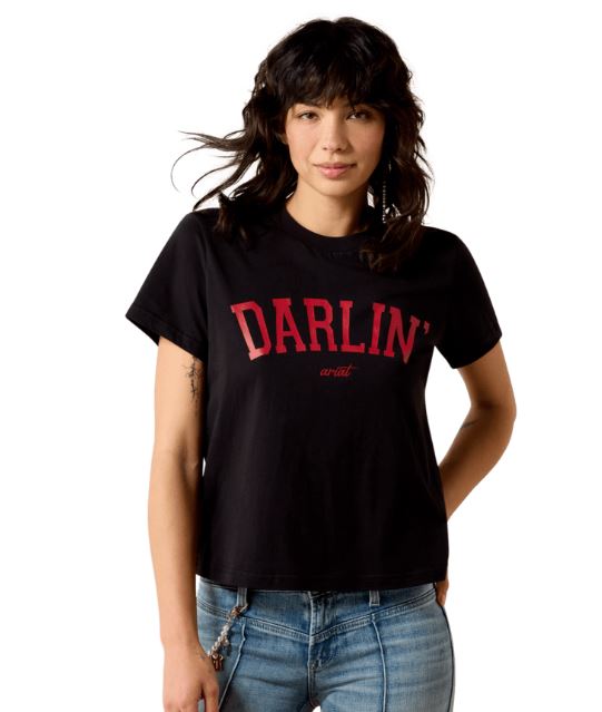 BLACK COLLEGIATE DARLIN TEE