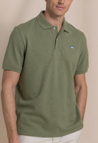 CEDAR GREEN HEATHER SJ POLO