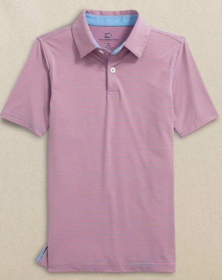 Y CORAL DRIVER STRIPE POLO