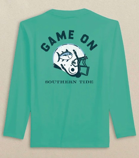 Y GREEN LS HELMET TEE