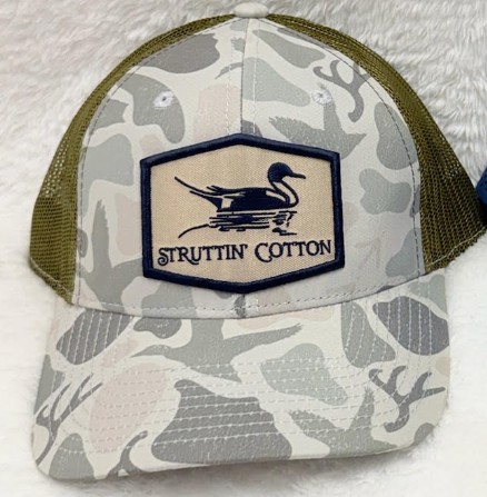 PINTAIL PATCH TAN WASH CAMO HAT
