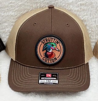 WOOD DUCK PATCH BROWN KHAKI HAT