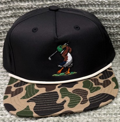 GOLFING DUCK BLACK/CAMO HAT