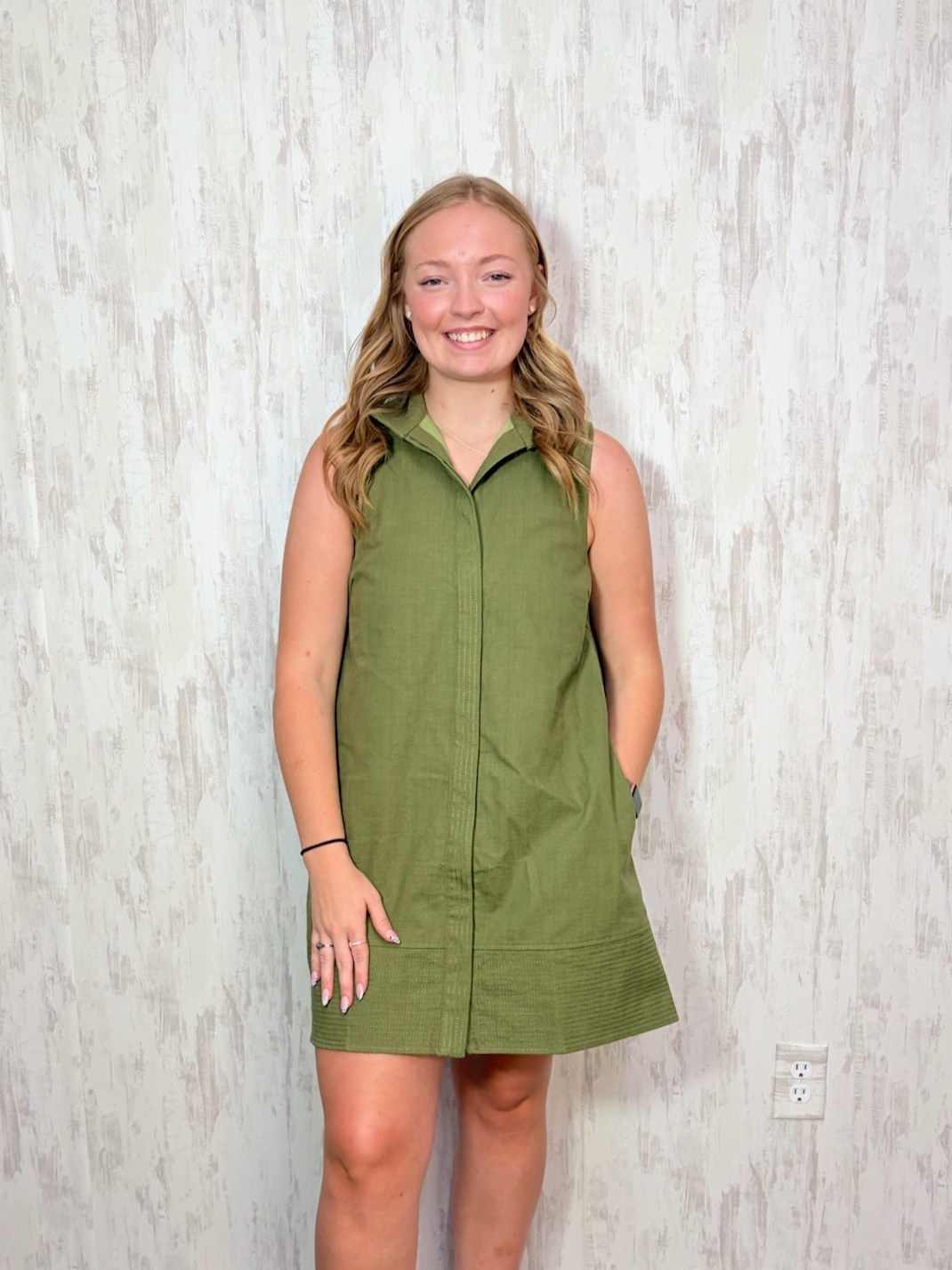 SLEEVELESS MINI DRESS