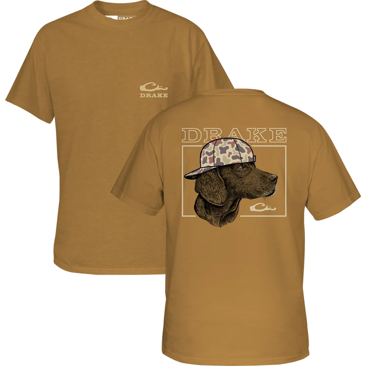 YTH MUSTARD BACK CAP LAB TEE
