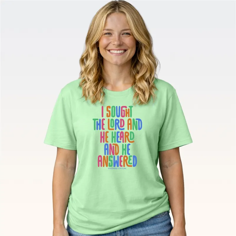 MINT I SOUGHT THE LORD TEE