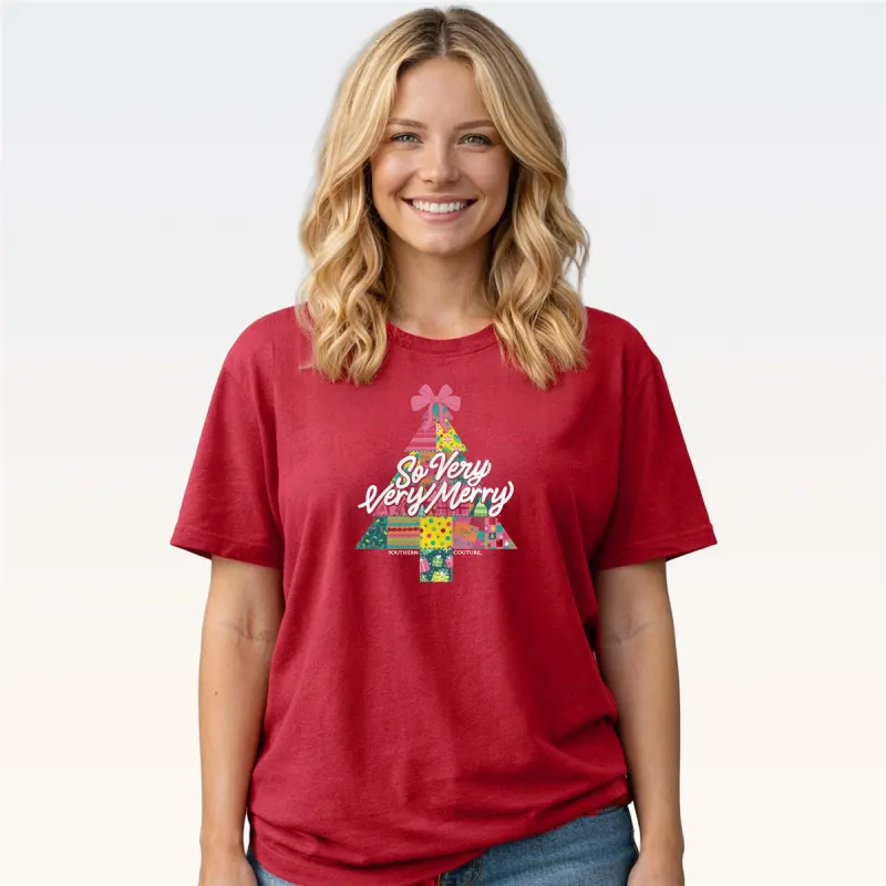 RED SO VERY MERRY TEE